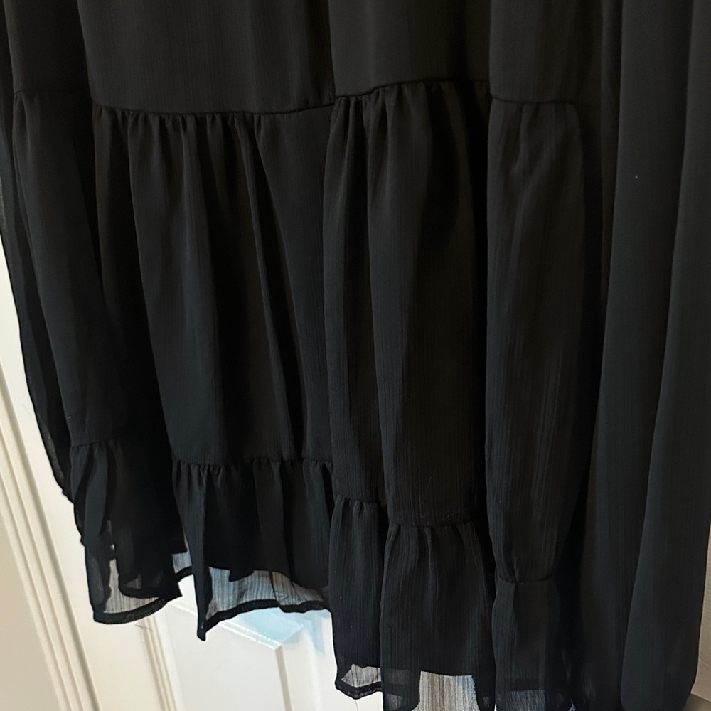 Griege Sheer Ruffle Blouse - Picture 6 of 8
